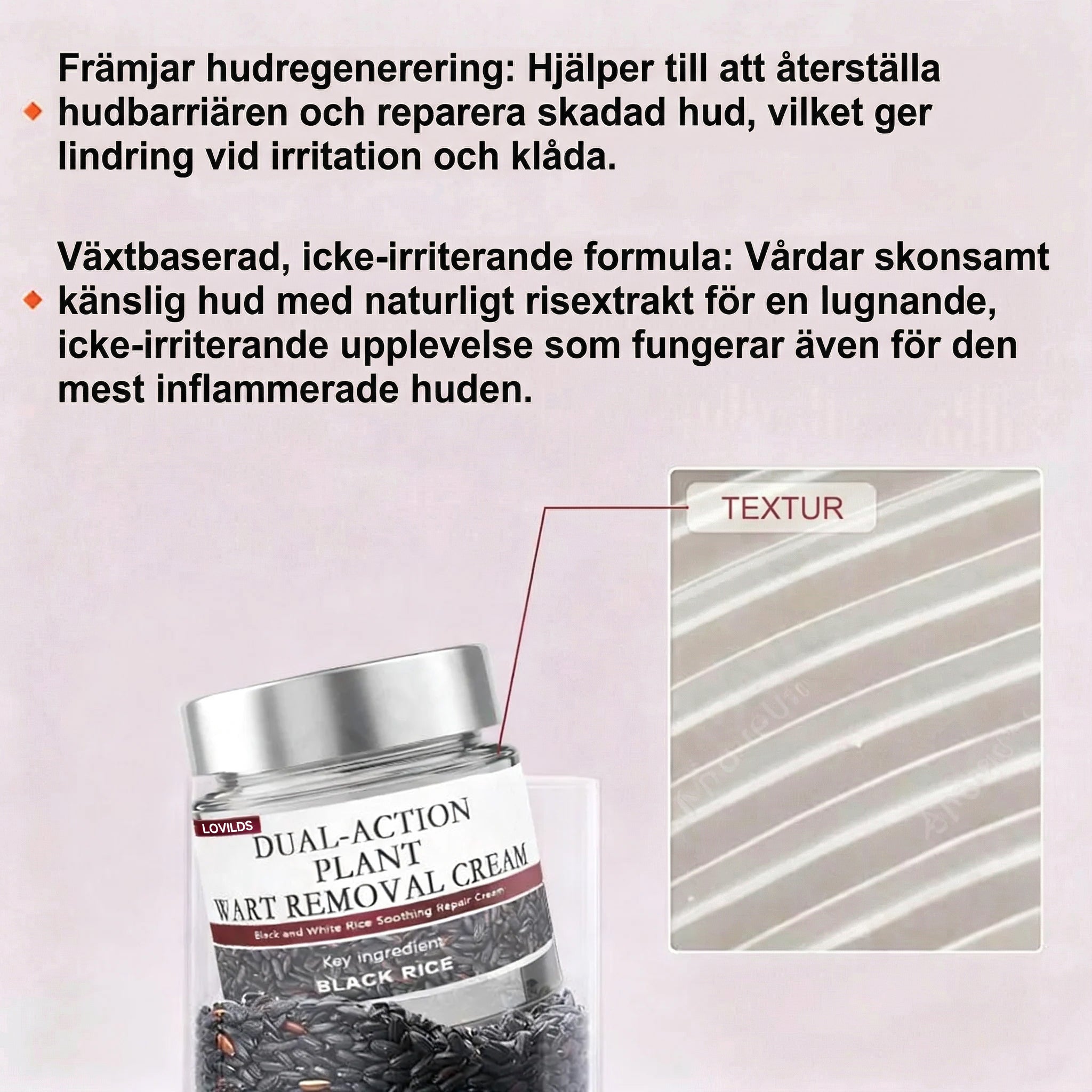 Black Rice Skin Repair Essence Cream ⚕️ FDA-certifierad (tar bort vårtor och hudutväxter, förbättrar keratinuppbyggnad och seborroiskt eksem, follikulär keratos, åldersfläckar och blåmärken)