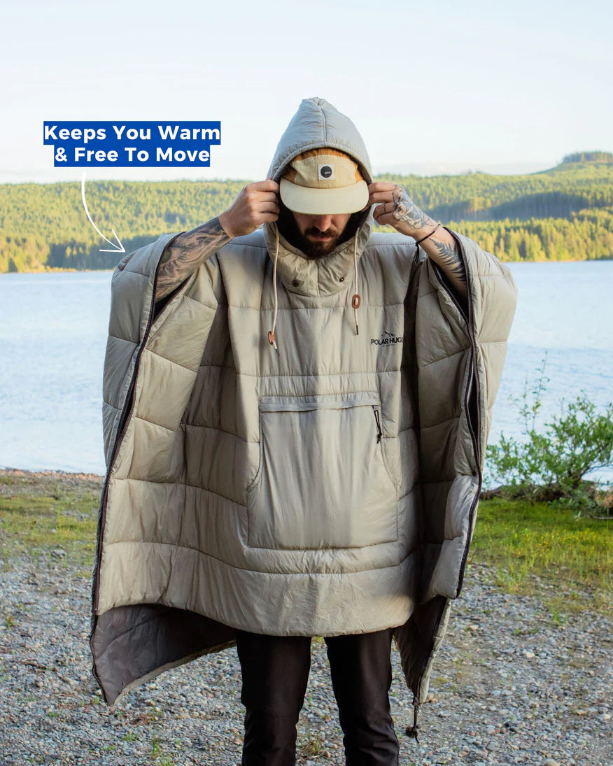 ❄3-i-1 Ultralätt Värmeponcho