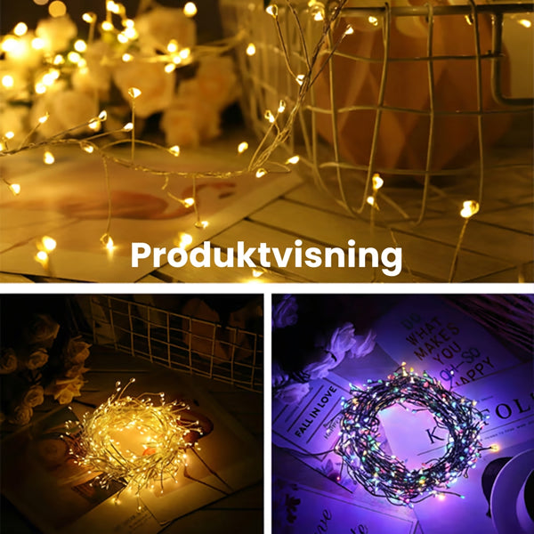 ✨🎁 Skap en magisk atmosfære med LED-lyslenker med kobbertråd! 🌟