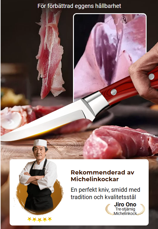 "🔪 Volframstål Knivset – 5x Längre Skärpa, Ergonomiskt Handtag & Mjuk Start-Paket inkl. Slipsten!"