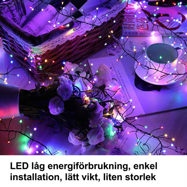 ✨🎁 Skap en magisk atmosfære med LED-lyslenker med kobbertråd! 🌟