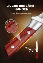 "🔪 Volframstål Knivset – 5x Längre Skärpa, Ergonomiskt Handtag & Mjuk Start-Paket inkl. Slipsten!"