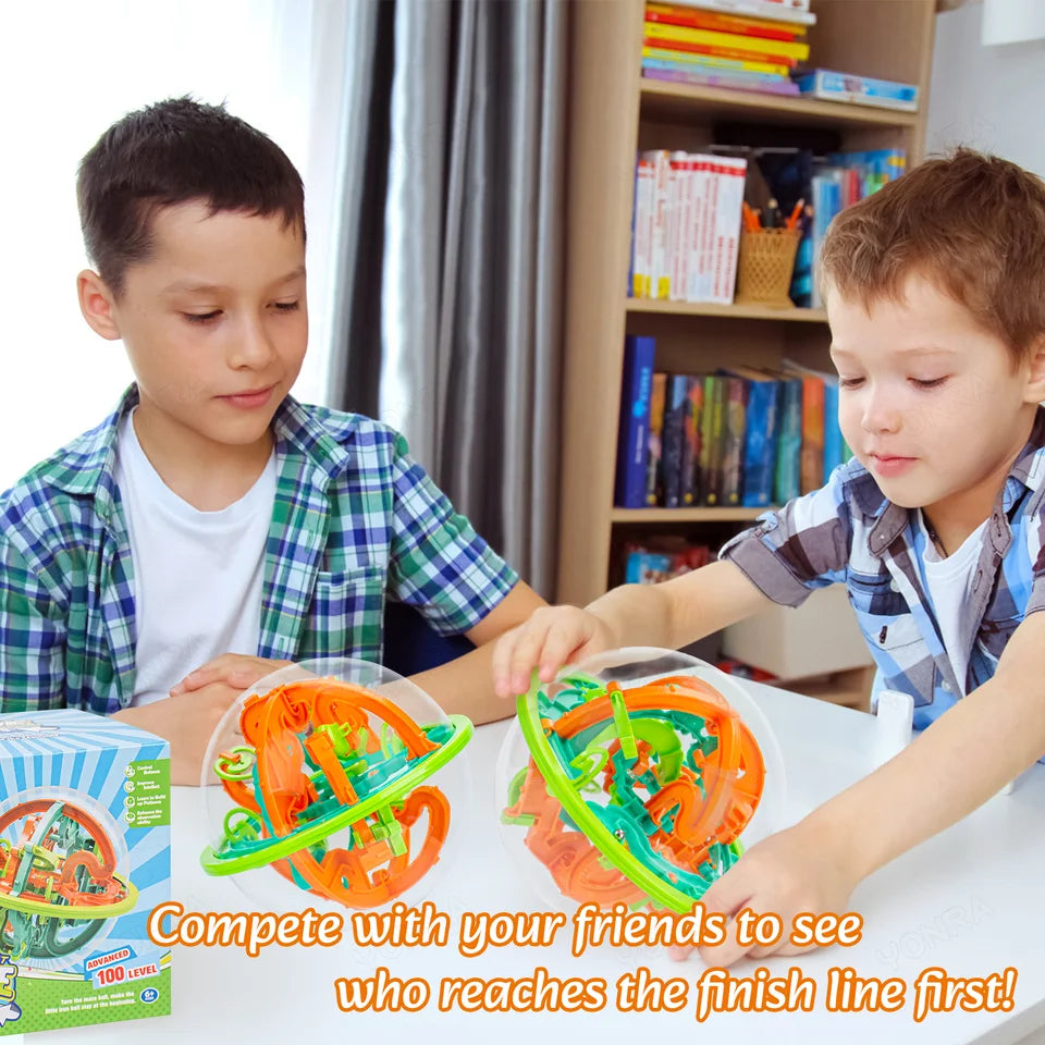 Intellektuell boll 3D-labyrint