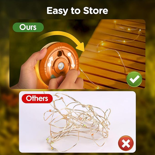 ✨🏕️ Oppgrader campingopplevelsen din med våre oppladbare, vanntette lyslenker! 🌟