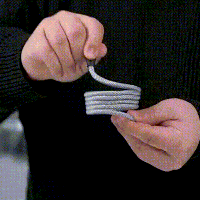 Köp 1 Få 1 GRATIS: Magnetisk Trasselfri Laddningskabel – Självupprullande & Snabbaddning (2-pack)
