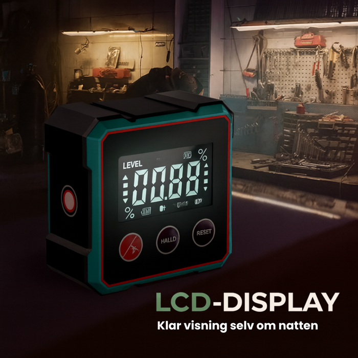 🚨 Siste sjanse! 2-i-1 digital vinkelmåler og laservater – 40 % rabatt! 🔧📏